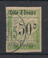 COTE D'IVOIRE - 1903 - Colis Postaux N°YT. 5 - Type Duval 50c Sur 15c Vert - Oblitéré / Used - Used Stamps