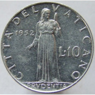 VATICANO  PIO XII 10 Lire ANNO 1952 - Vatican