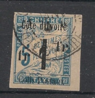 COTE D'IVOIRE - 1903 - Colis Postaux N°YT. 7 - Type Duval 1f Sur 5c Bleu - Oblitéré / Used - Gebruikt