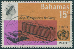 Bahamas 1966 SG291 15c QEII WHO FU - Bahamas (1973-...)