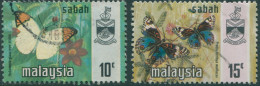 Malaysia Sabah 1971 SG436-437 Butterflies FU - Sabah