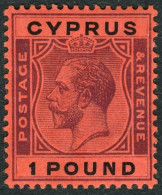 CHYPRE - YVERT 105  - 1 POUND AVEC CHARNIERE - Cipro (...-1960)