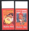 Malte Malta 1243/44 Affiches , Carnaval , Bière - Cervezas