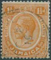 Jamaica 1912 SG59 1½d Orange KGV FU - Jamaica (1962-...)