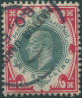 Great Britain 1911 SG312 1/- Dark Green And Scarlet KEVII FU - Non Classés