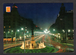 Espagne - N° 309 - ZARAGOZA - Avenida De La Independencia Vista Nocturna - Avenue De L'Indépendence Vue De Nuit - Zaragoza