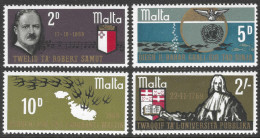 Malta. 1969 Anniversaries. MH Complete Set. SG 418-421. M3027 - Malta