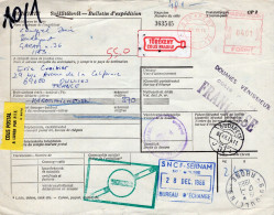 Ungheria (1988) - Bollettino Pacchi Per La Francia - Cartas & Documentos