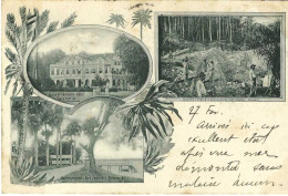 Paramaribo Gouvernements Hotel Buitensocieteit Fort Zeelandia Gezicht Uit Goudwelden Waschen Met Longtom, Rare - Surinam