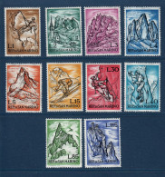 Saint Marin, San Marino, **, Yv 552 à 561, Mi 729 à 738, SG 669 à 678, Montagne, Alpinisme, - Unused Stamps