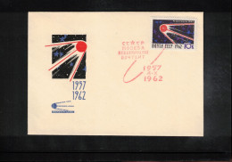 Russia USSR 1962 Space / Weltraum 5th Anniversary Of Sputnik 1 Interesting Cover - Russia & USSR