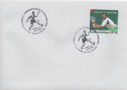 *** Croatia, Tennis, G. Ivanisevic Wimbledon Winner 2001, Special Cancel Promotion Of The Stamp - Tennis