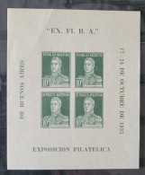Argentina 1935 EX. FI. B. A. S/s, Mint NH - Andere & Zonder Classificatie