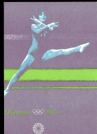 MUNCHEN OLIMPIC GAME  1972 GINNASTICA OFFICIAL POST CARD - Gymnastique