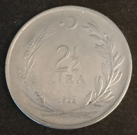 TURQUIE - TURKEY - 2 1/2 LIRA 1963 - KM 893.1 - ( 2 ½ Lira ) - Turquie