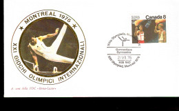 MONTREAL OLIMPIC GAME  1976 GINNASTICA ANNULLO SPECIALE - Ginnastica