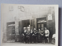 Photo   Restaurant Au Raisin D'or à Selestat , Famille Kellerer-kunstler , Bière Perle Bock , Rare - Otros & Sin Clasificación