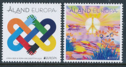 ALAND/Alandinseln EUROPA 2023 "Peace, The Highest Value Of Humanity" Set Of 2v*** - 2023