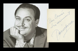 Dario Moreno (1921-1968) - Turkish Singer - Signed Album Page + Photo - 1952 - Cantanti E Musicisti