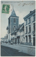 CPA  Menin Menen  (Belgique) La Belle église Et La Rue De Lille   Boutique   Au Caoutchouc ?    Ed SBP - Menen