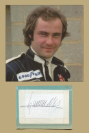 Gunnar Nilsson (1948-1978) - Swedish Racing Driver - Signed Page + Photo - COA - Sportifs