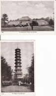 2811	70	Kew Gardens, The Great Palm House – The Pagoda 2 Cards (see Corners) - London Suburbs