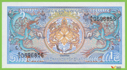 Voyo BHUTAN 1 Ngultrum ND(1993) P12b B201b A/5 UNC - Bhutan