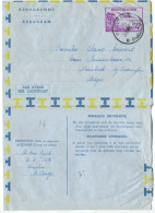 Congo Paulis Oblit. Keach 10(D) Sur Aérogramme Vers Borsbeck Le 22/12/1957 - Brieven En Documenten