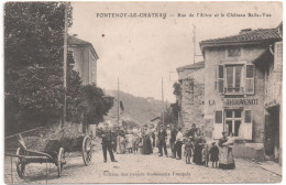 CPA De FONTENOY Le CHATEAU - Rue De L'Aitre Et Le Château Belle-Vue. - Otros & Sin Clasificación