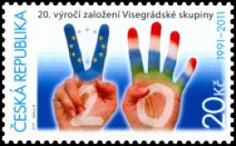** 673 Czech Republic 20th Anniversary Of The Visegrad Group 2011 - Emissions Communes