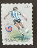 ARGENTINE ARGENTINA 1988  MNH**   FOOTBALL FUSSBALL SOCCER  CALCIO VOETBAL FUTBOL FUTEBOL FOOT - Ungebraucht