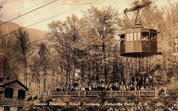 RPPC Cannon Mountain Aerial Tramway, Franconia Notch, NH Photo Postcard - Funiculaires