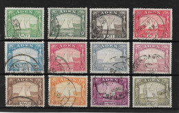 ADEN 1937 DHOW SET SG1/12 FINE USED Cat £850 - Aden (1854-1963)