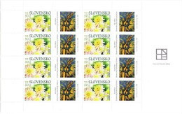 Bloc De 8 Timbres + Coupons Dahlias  Neuf YT 500 / Sheet Flower 2008 Mint Mi 575 Dahlien - Blocs-feuillets