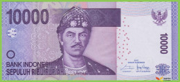Voyo INDONESIA 10000 Rupiah 2015 P150g B604g LNQ UNC Rumah Houses - Indonesia