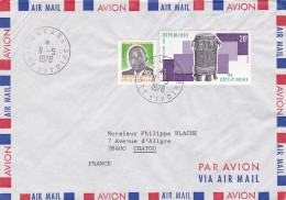 Côte D'Ivoire-1978--lettre BOUAKE Pour CHATOU -78 (France)-tps Dont  Tam-tam Dida..cachets - Côte D'Ivoire (1960-...)