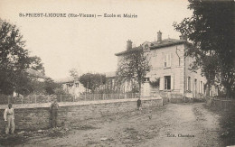 87 - HAUTE-VIENNE - SAINT-PRIEST-LIGOURE  - école Et Mairie - 10482 - Saint Priest Taurion