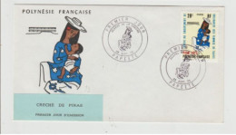 POLYNESIE- FDC -CRECHE DE PIRAE - 1973 - N° 93 - FDC