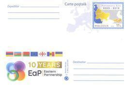 2019. Moldova, European Union, 10y Of Eastern Partnership/EaP, Prep. PC,  Mint/** - Moldova