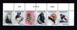 SURINAM-2020-MONKEYS-MNH - Mono