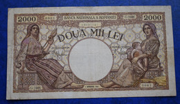 Banknotes Romania  2000 Lei 1/91943 Fine P# 54a - Roumanie