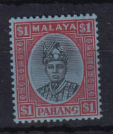 Malaya - Pahang: 1935/41   Sultan Abu Bakar    SG44     $1    MH - Pahang