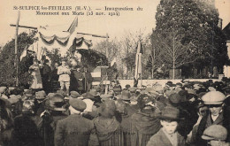 87 - HAUTE-VIENNE - SAINT-SULPICE-LES FEUILLES - Inauguration Du Monument Aux Morts 23 Novembre 1924 - 10490 - Saint Sulpice Les Feuilles