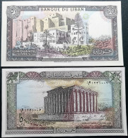 Lebanon 50 Pounds (Livres), 1988 P-65D - Liban