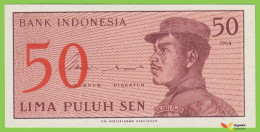 Voyo INDONESIA 50 Sen 1964 P94a B547a BWG UNC - Indonésie