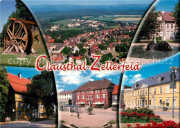 73207744 Clausthal-Zellerfeld Muehlrad Rathaus Marktplatz Panorama Clausthal-Zel - Clausthal-Zellerfeld