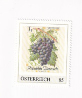 ÖSTERREICH -Heimische OBSTSORTEN Schätze Aus Dem Postarchiv - WEINTRAUBE - Personalisierte Briefmarke ** Postfrisch - Timbres Personnalisés