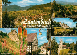 73206715 Lautenbach Gernsbach Schloss Eberstein Lautenfelsen Rockertfelsen Teufe - Gernsbach