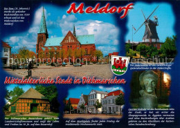 73206664 Meldorf Suedermuehle Dom Dithmarscher Bauernhaus Carsten Niebuhr Meldor - Meldorf