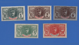 MAURITANIE 1 à 5 NEUFS ** GÉNÉRAL FAIDHERBE - Unused Stamps